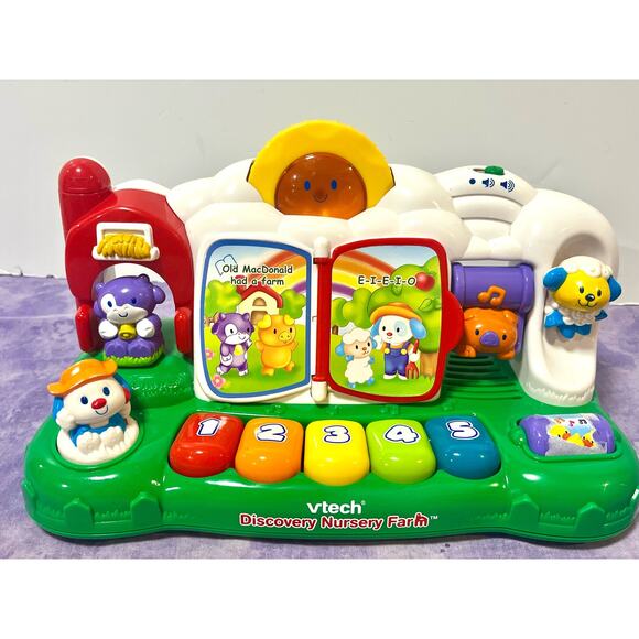 VTech Discovery Nursery Rhyme Farm with Sunshine lights sounds music stories - Picture 1 of 5